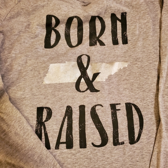 Womens Tennessee born and raised long sleeved gray 2x t-shirt - Picture 5 of 8